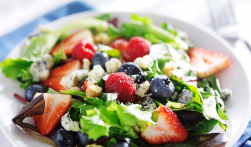 summer salad with mixed berries