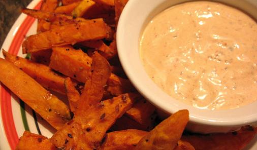 Sweet Potato Oven Fries With Spicy Chipotle Dip Recipe