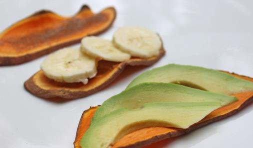 Sliced sweet potatoes toast up beautifully for the easiest, healthiest breakfast ever