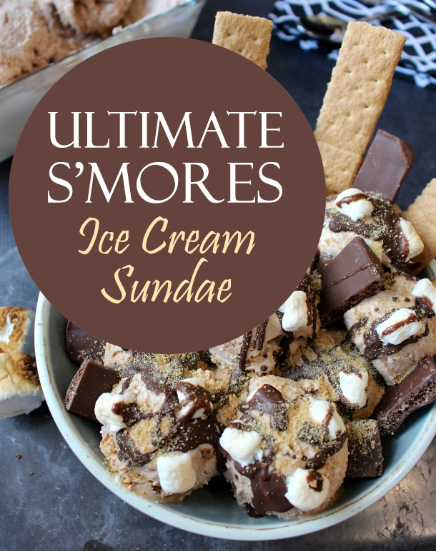 Sure, s'mores on the campfire are delicious but it's nothing compared to this Ultimate S'mores Ice Cream Sundae! | YMCFood | YummyMummyClub.ca
