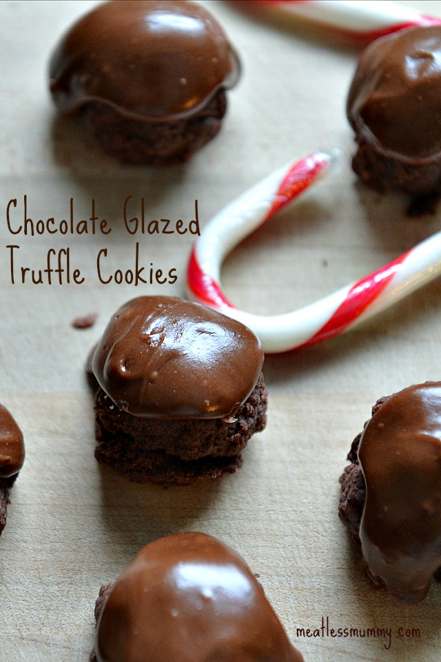 Delectable fudgy truffle cookies 