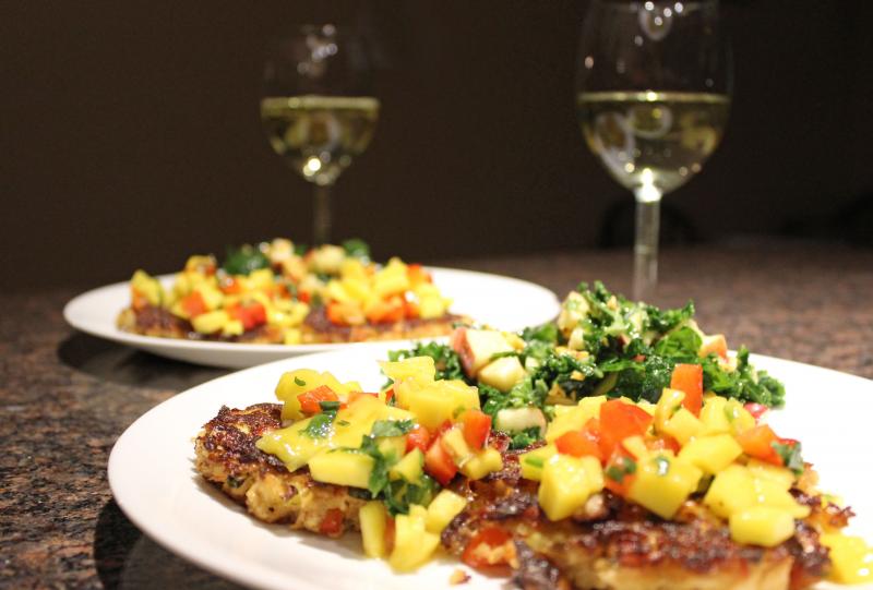 Mango salsa is a kid-friendly condiment that makes this fish dish a winner with the little ones who might not be persuaded otherwise! | Recipe | YMC