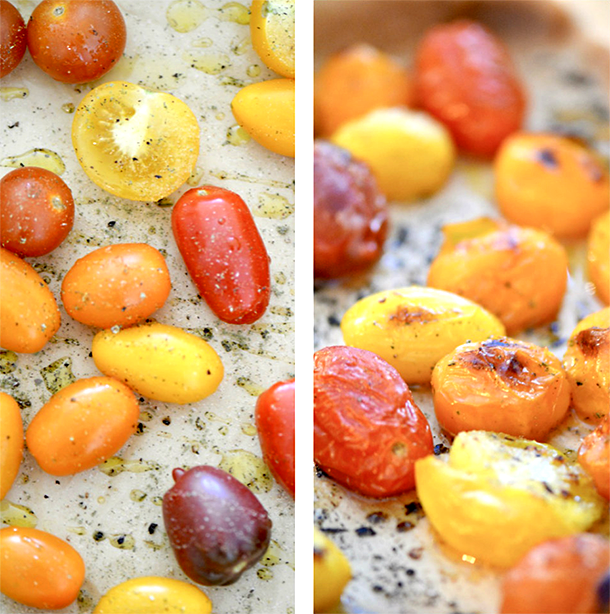 This 30 minute recipe for Skillet Chicken with Roasted Tomatoes is a great super-quick weeknight meal. It's kid-friendly, healthy, and you can make-ahead for lunches, too! | YMC