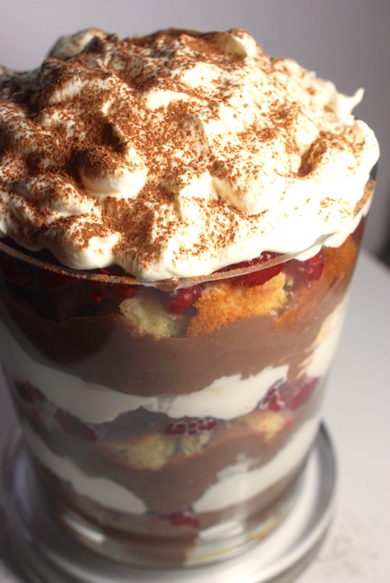 This Chocolate Raspberry Trifle is the easiest Holiday dessert you will ever make. | YMCFood | YummyMummyClub.ca