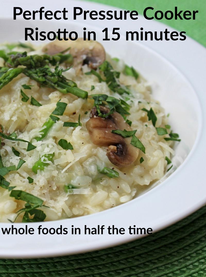 Need 5 Reasons to Not Use A Slow Cooker? You can make creamy perfect risotto in 15 minutes or less in a pressure cooker! And not only is the recipe right here, but there's more reasons that you should ditch the slow cooker in favour of this versatile kitchen gadget | YMCFood | YummyMummyClub.ca