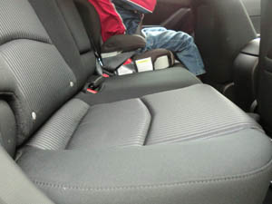 2014 Mazda3 rear seat
