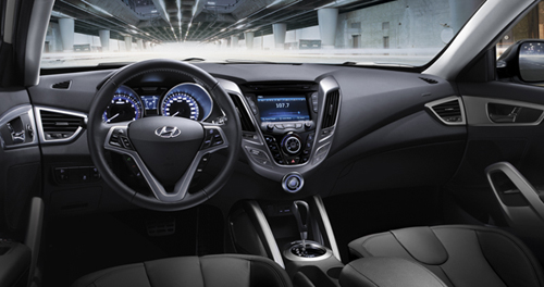 Hyundai Veloster interior dash