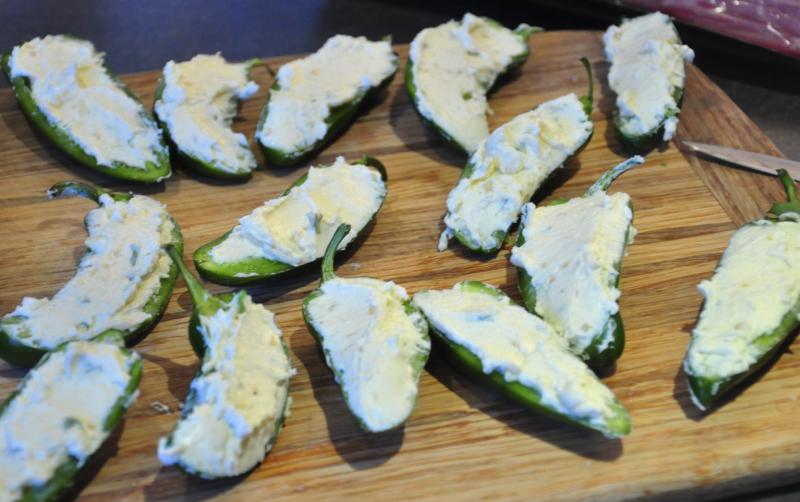 bacon, jalapenos, cream cheese stuffed jalapeños, cream cheese, cheese recipes, bacon recipes, delicious appetizers, appetizer recipes, Best Holiday Appetizers, Around The Table, katja wulfers