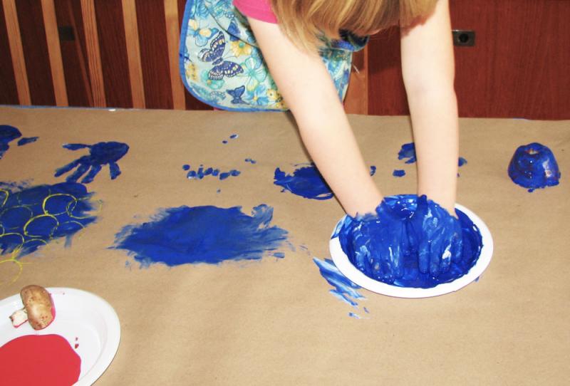 Let your kids get messy.