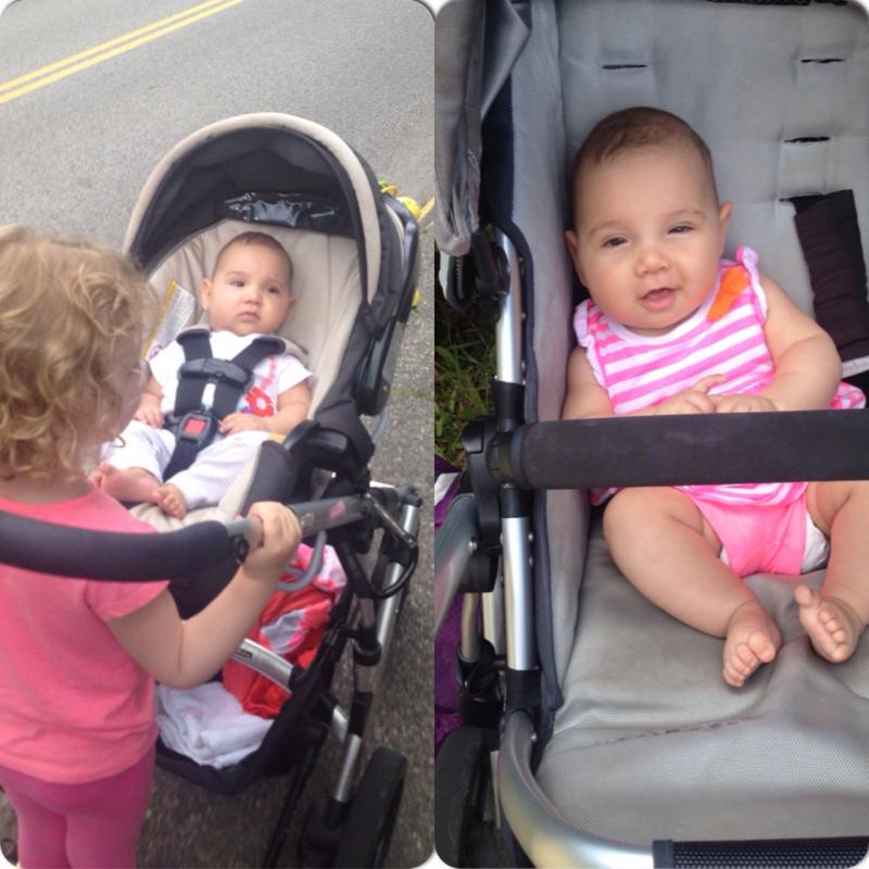 can a 3 month old sit in a stroller